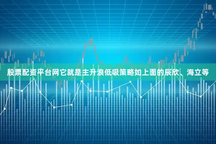 股票配资平台网它就是主升浪低吸策略如上面的辰欣、海立等